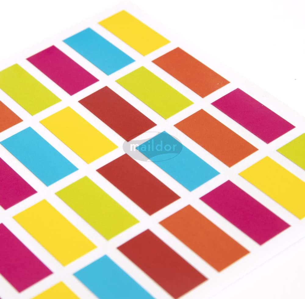 MAILDOR Geo Stickers Initial Rectangle 4s