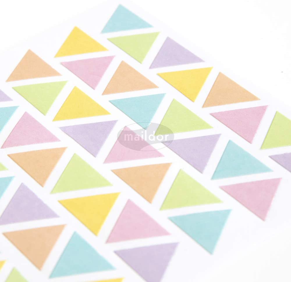 MAILDOR Geo Stickers Initial Triangle 4s