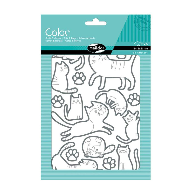 MAILDOR Deco Stickers Color Cats & Dogs 6s Default Title