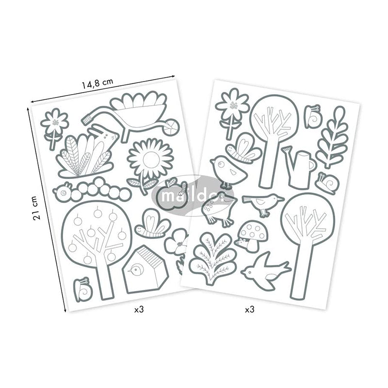 MAILDOR Deco Stickers Color Garden 6s Default Title