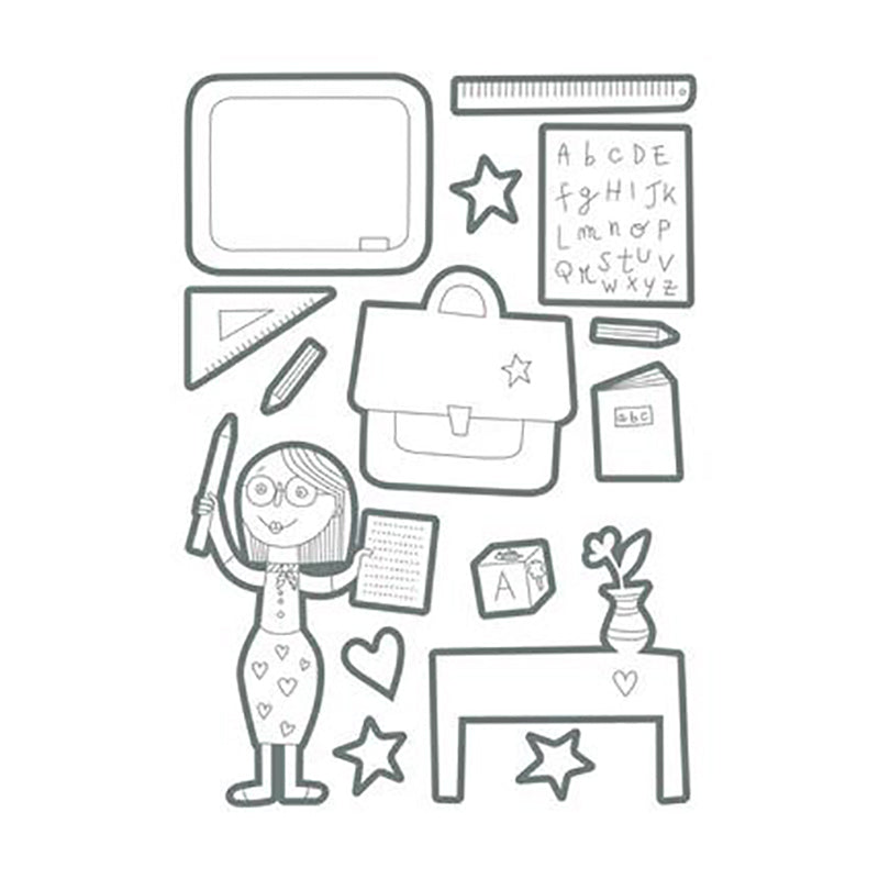 MAILDOR Deco Stickers Color School 6s