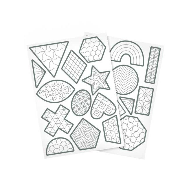 MAILDOR Deco Stickers Color Geometric 6s