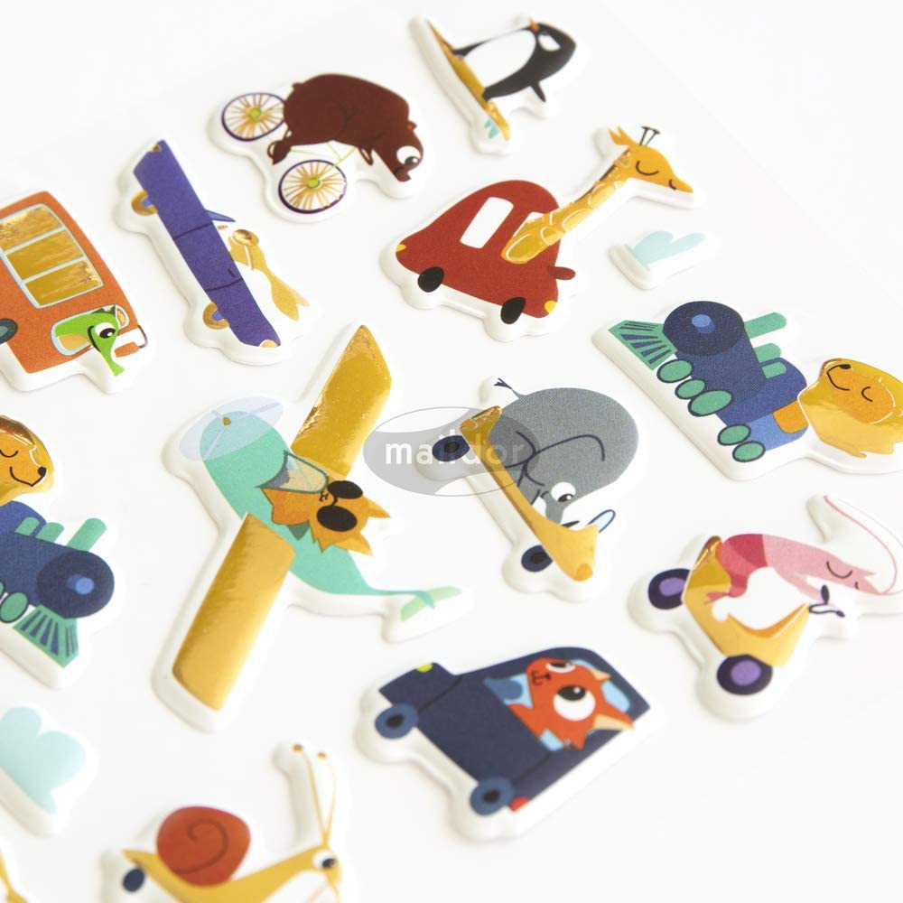 MAILDOR Shiny Stickers Puffy Animals Race 1s Default Title