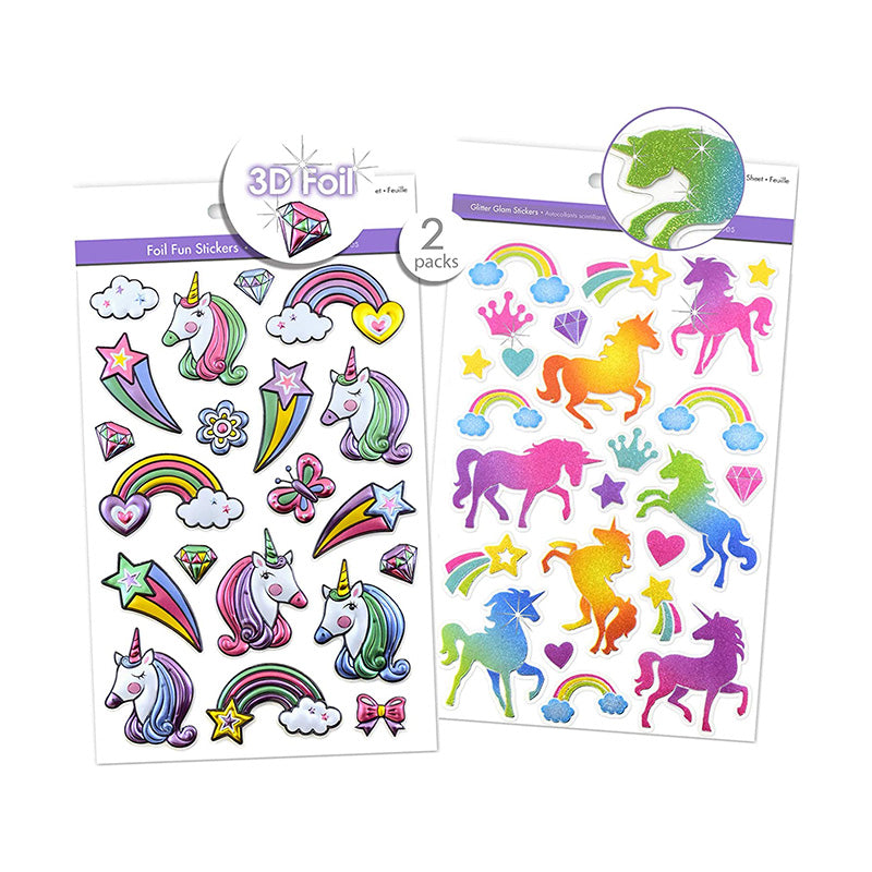 MAILDOR Shiny Stickers Puffy Unicorns 1s