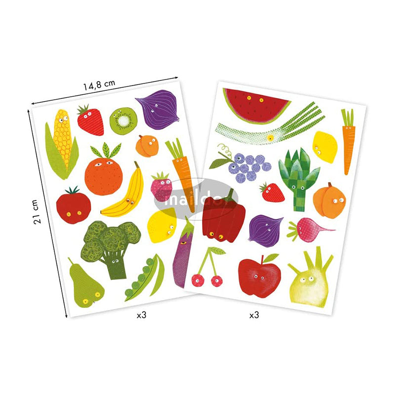 MAILDOR Deco Stickers Baby Fruit & Vegetable 6s Default Title