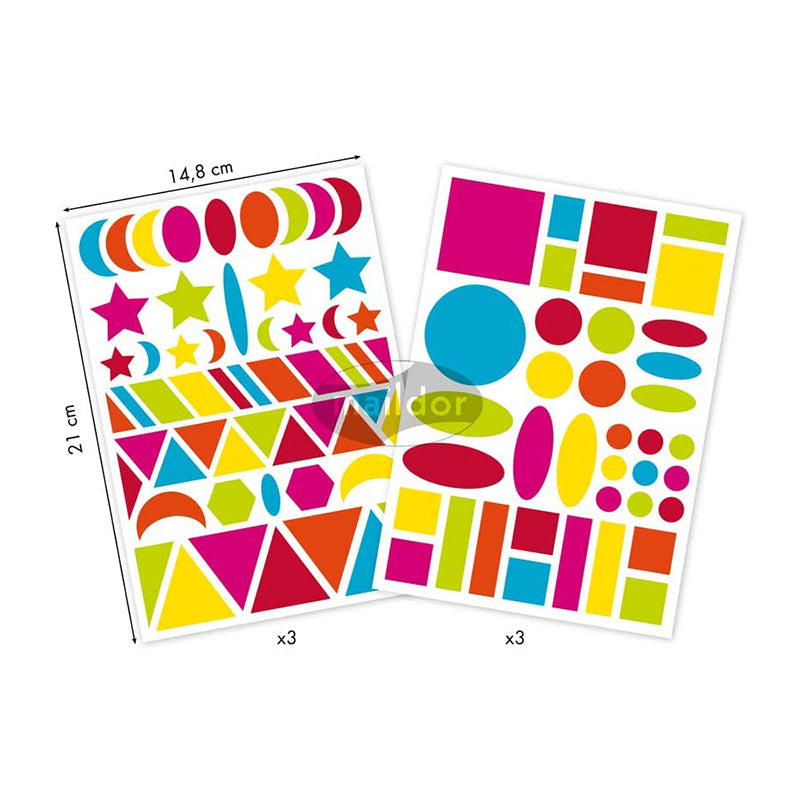 MAILDOR Deco Stickers Baby Intensive Geometric 6s