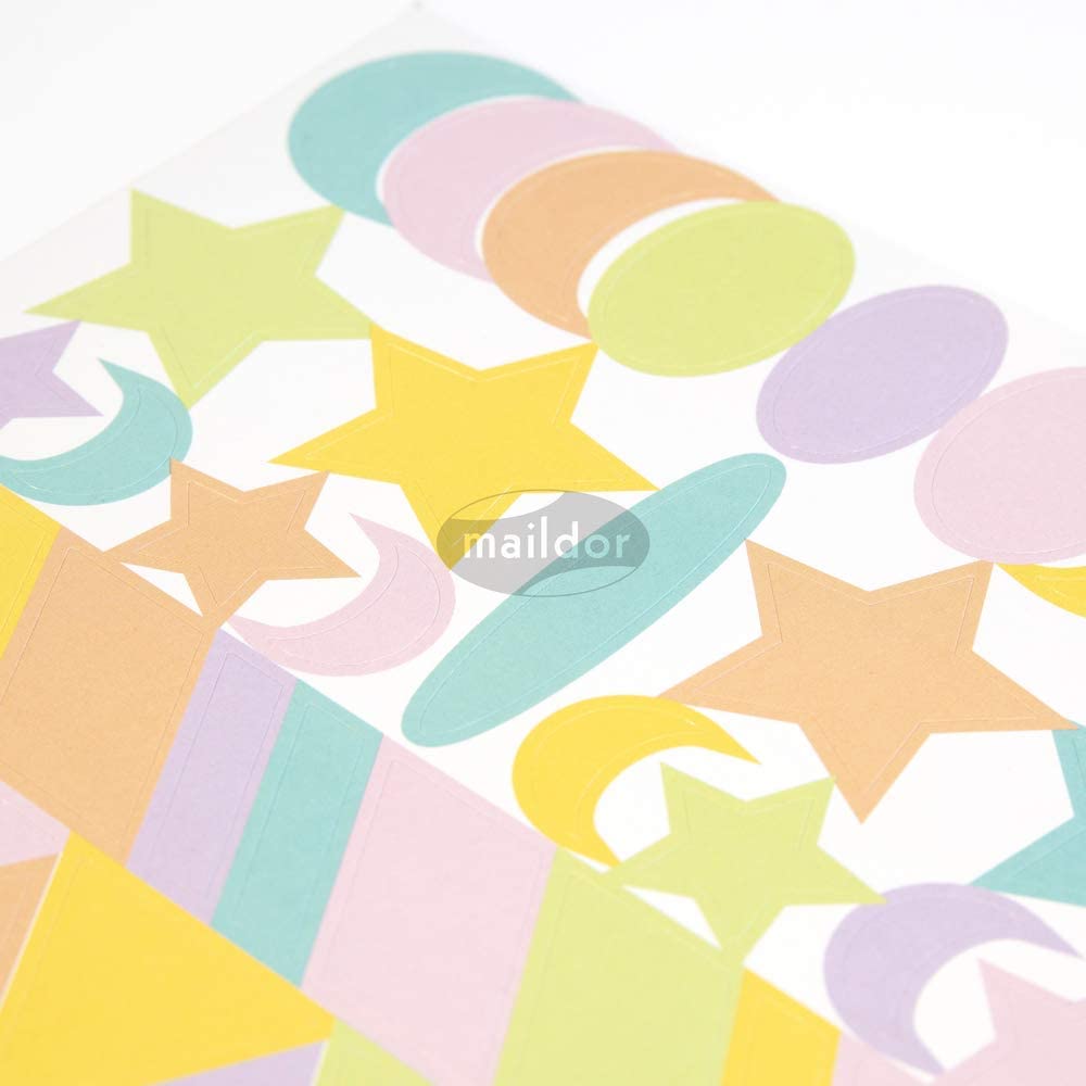 MAILDOR Deco Stickers Baby Pastel Geometric 6s