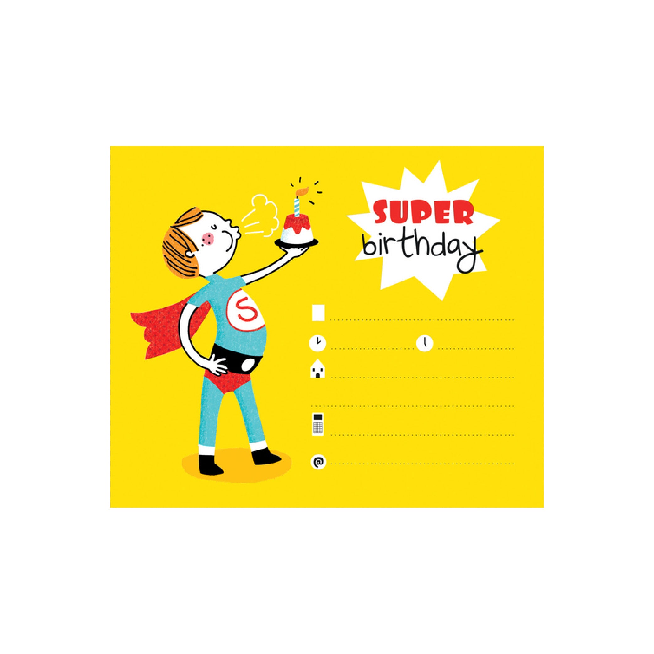 AVENUE MANDARINE Creative Box Invitation Cards Super Heroes Default Title
