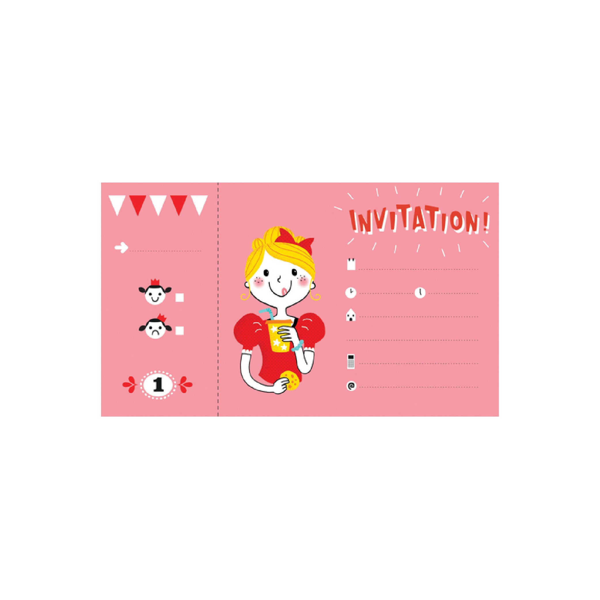 AVENUE MANDARINE Creative Box Invitation Cards Princesses Default Title