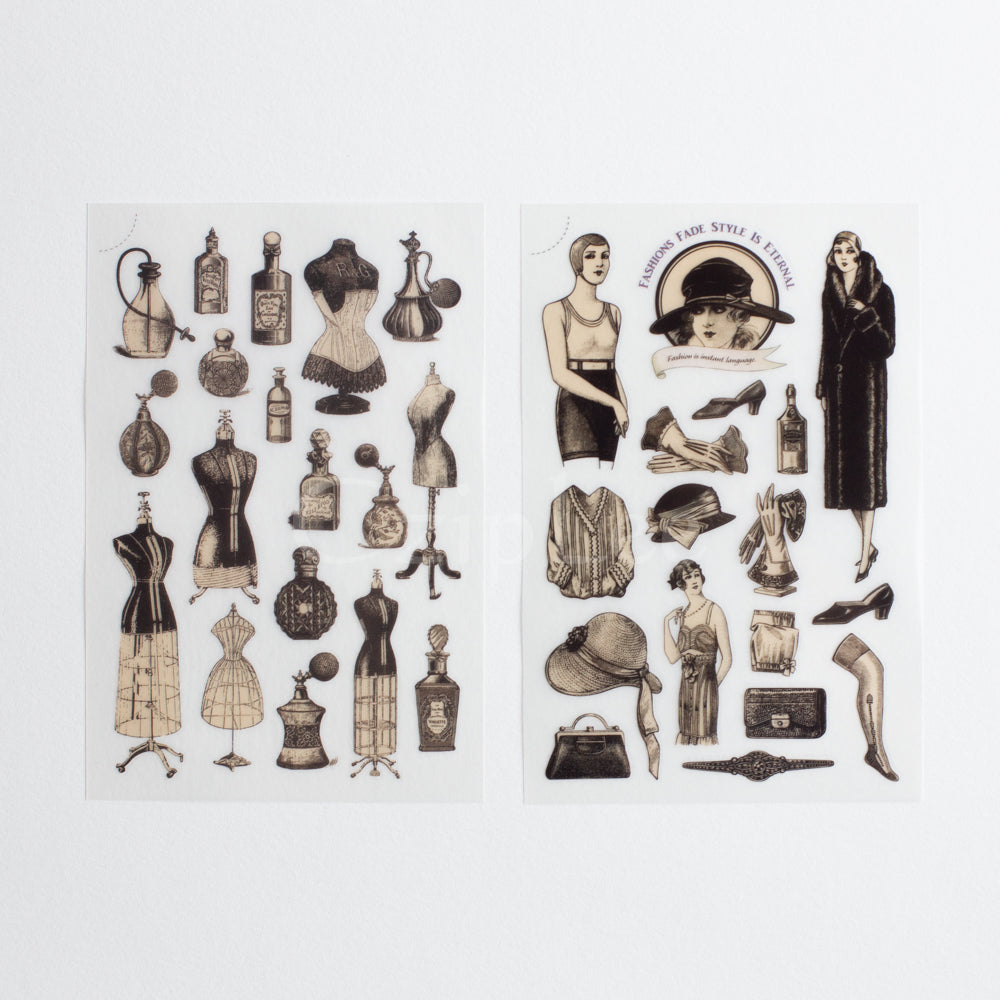 MU Print-On Sticker 2s 048-Retro 20s Fashion