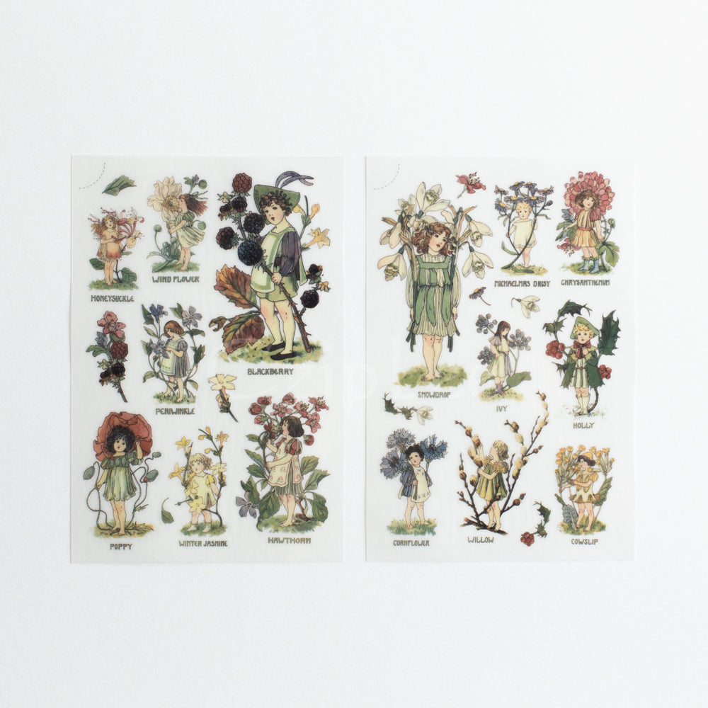 MU Print-On Sticker 2s 062-Flowers & Fairies