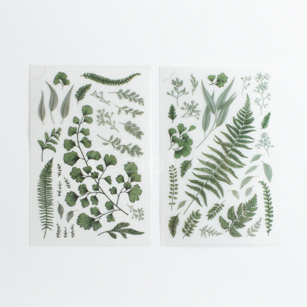 MU Print-On Sticker 2s 050-Vintage Fern Prints