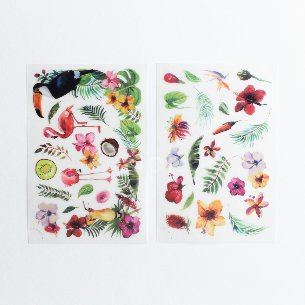 MU Print-On Sticker 2s 053-Tropicana Garden