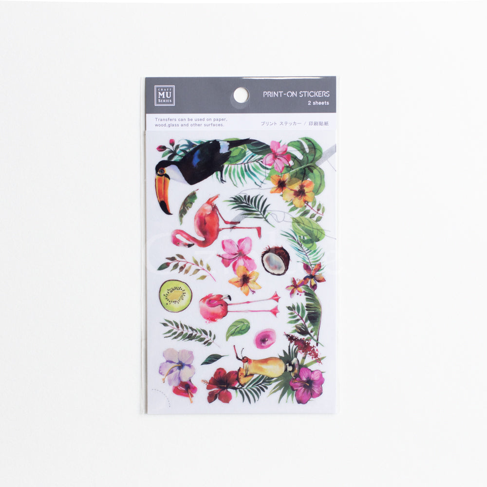MU Print-On Sticker 2s 053-Tropicana Garden