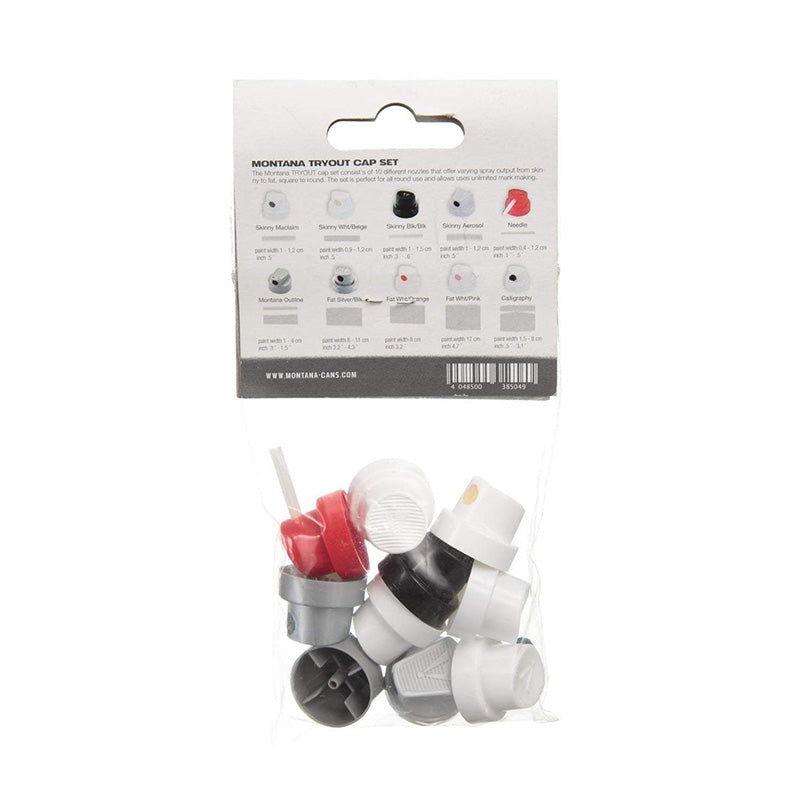 MONTANA TryOut Cap Set 10 pcs Mixed Nozzles