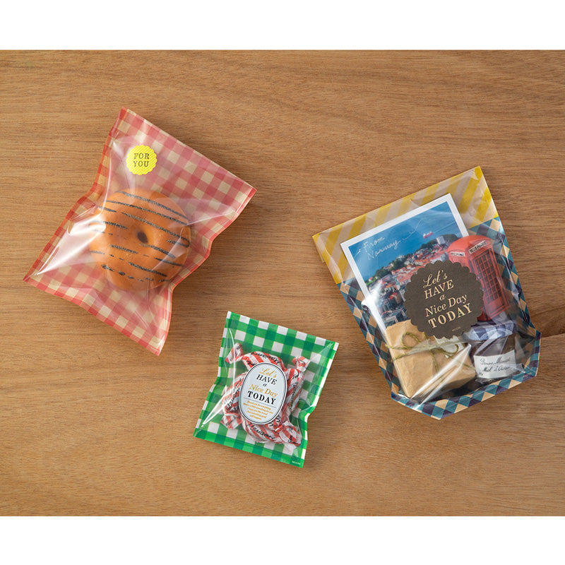 CHOTTO Clear Faced Bag Assorted Pack Check