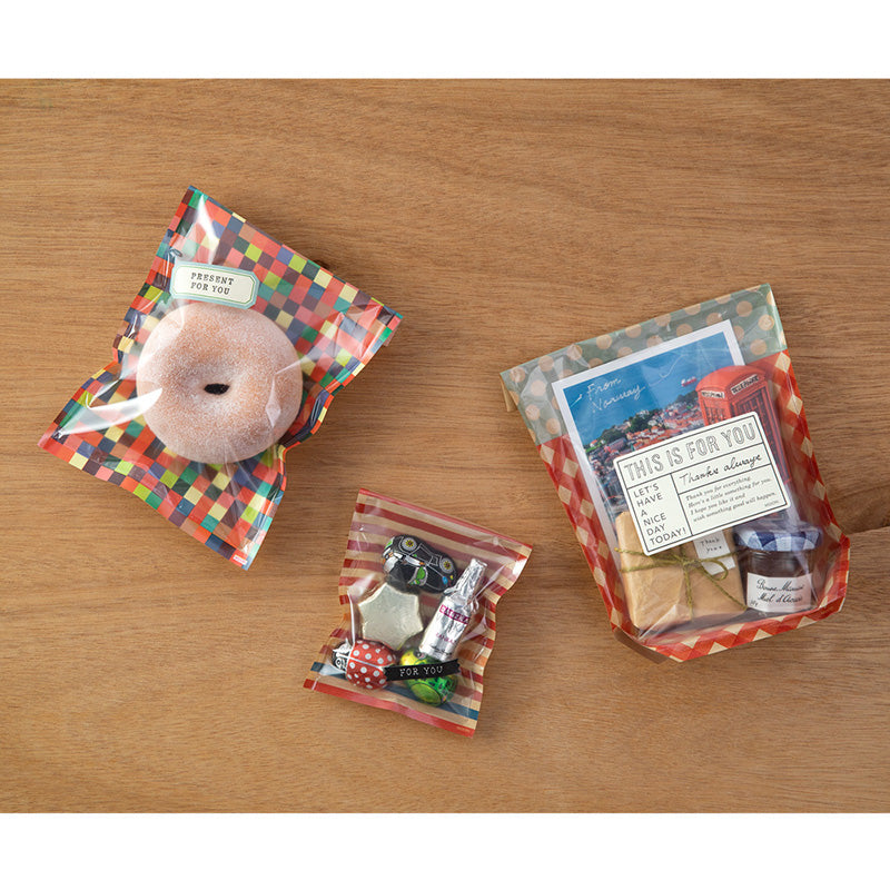 CHOTTO Clear Faced Bag Assorted Pack Red