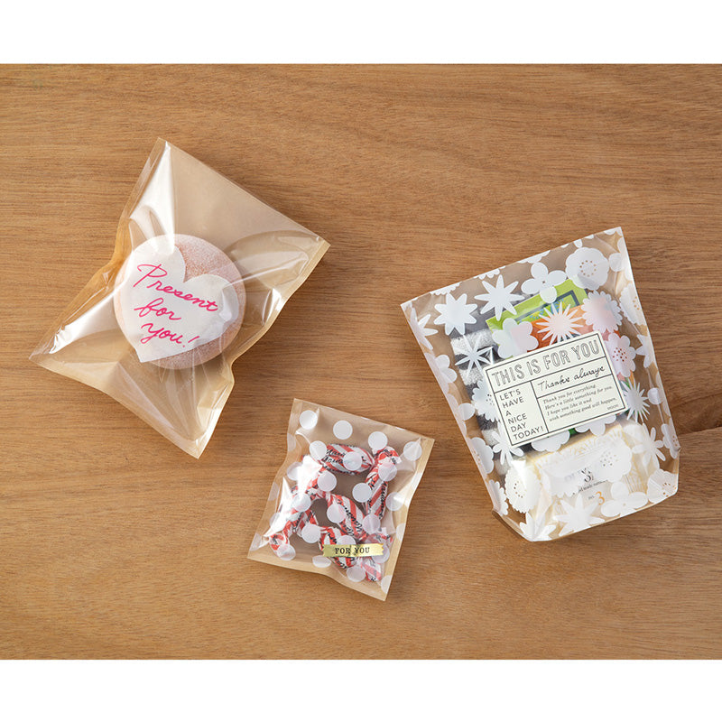 CHOTTO Clear Faced Bag Assorted Pack White