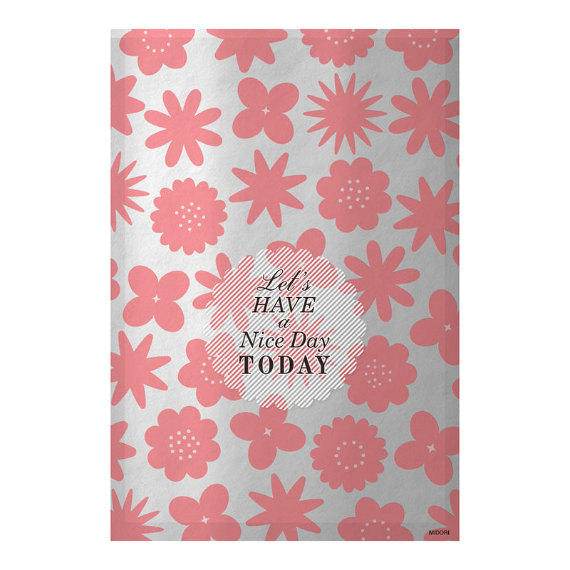 CHOTTO Clear Faced Bag Metallic Flower Pink