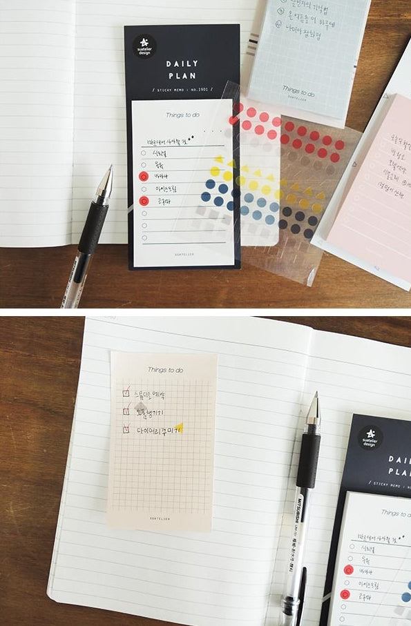 SUATELIER Sticky Memo No.1903: Daily Plan.03