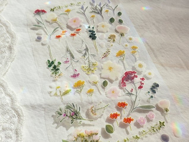 SUATELIER Stickers No.1089: Flower Letter