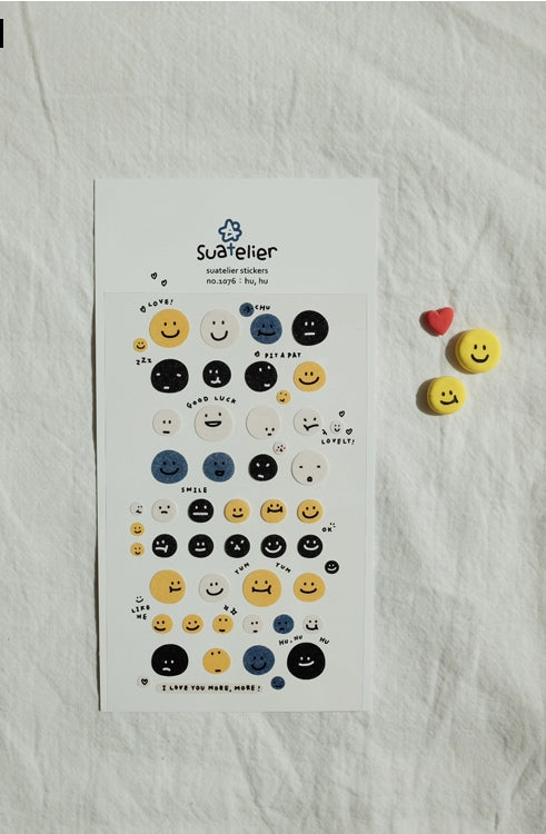 SUATELIER Stickers No.1076: Hu,hu
