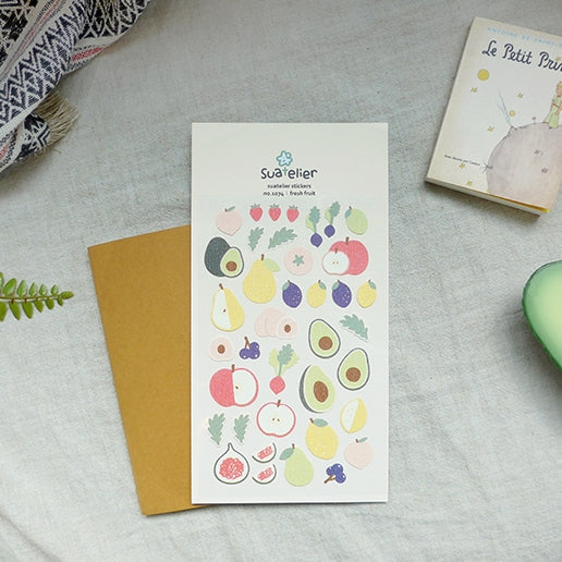 SUATELIER Stickers No.1074: Fresh Fruit