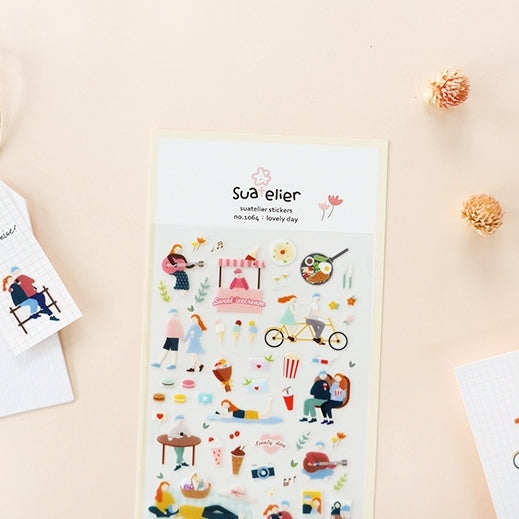 SUATELIER Stickers No.1064: Lovely Day