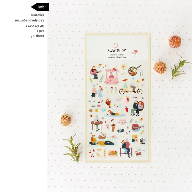 SUATELIER Stickers No.1064: Lovely Day