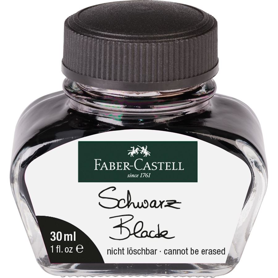 FABER-CASTELL Ink Bottle 30ml Black Default Title