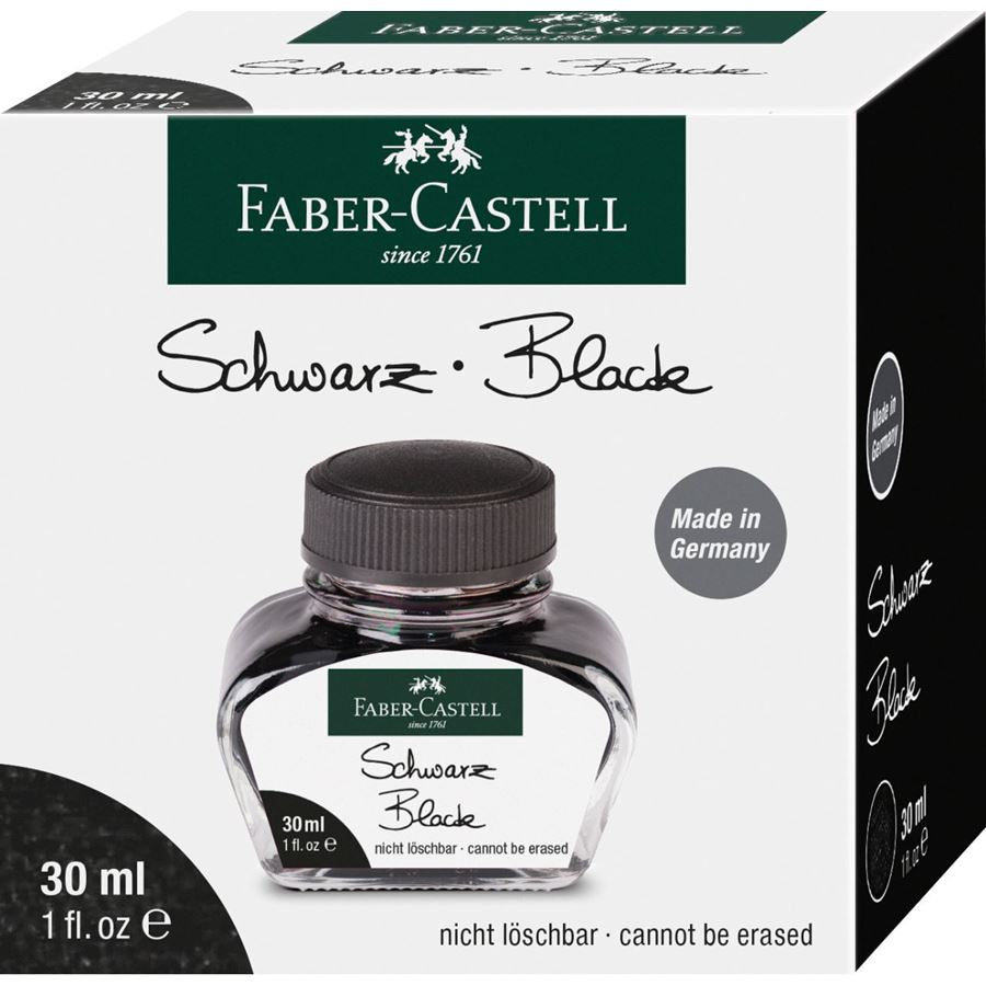FABER-CASTELL Ink Bottle 30ml Black Default Title