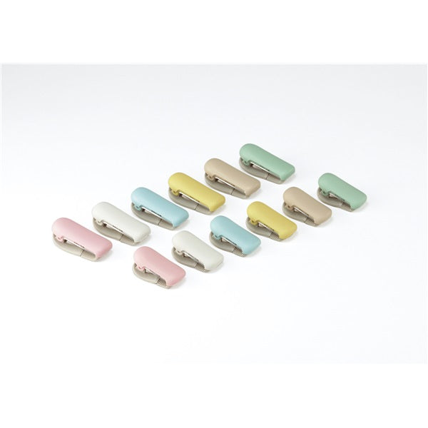 KOKUYO Karu Cut Ring Clip 10-15mm Pastel Sand Default Title