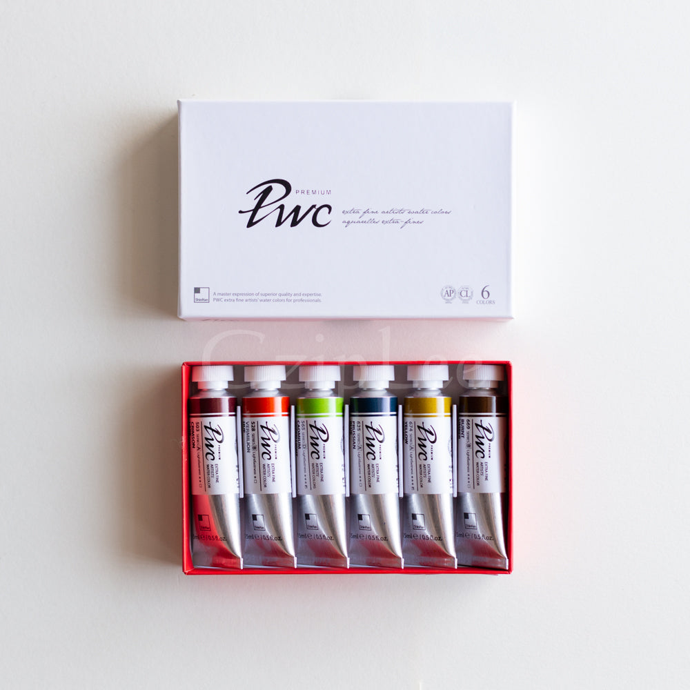 SHINHAN PWC Extra Fine Artists Watercolour 15ml 6 Colours B