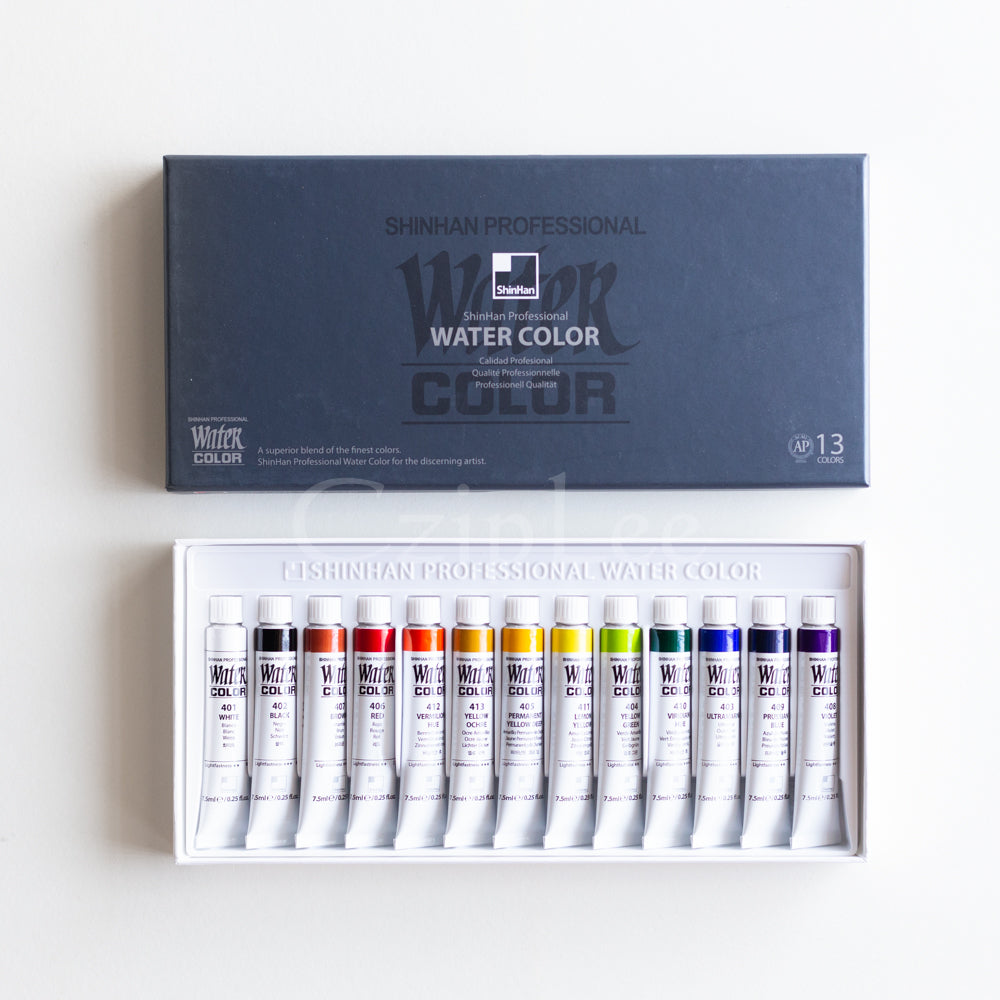 SHINHAN Professional Watercolour 7.5ml 13 Colours