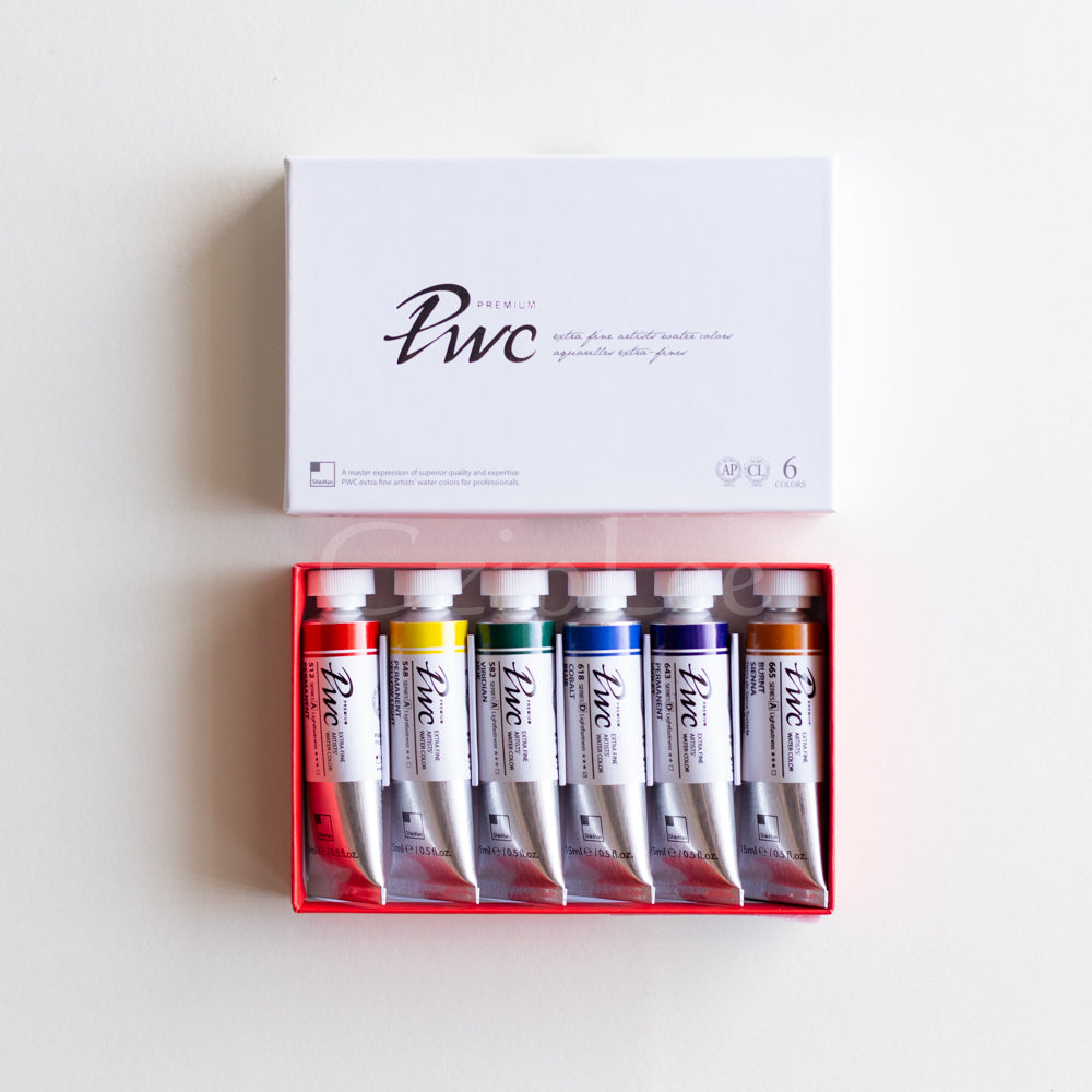 SHINHAN PWC Extra Fine Artists Watercolour 15ml 6 Colours A