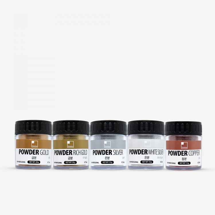 SHINHAN Pro Metallic Powder 30ml 5 Assorted Set