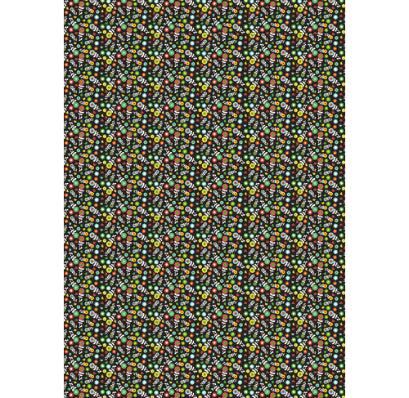 DECOPATCH Paper:Black & White 720 African Patterns