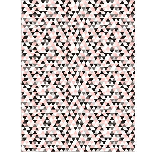 DECOPATCH Paper:Pink 699 Triangles-Pink & Black Default Title