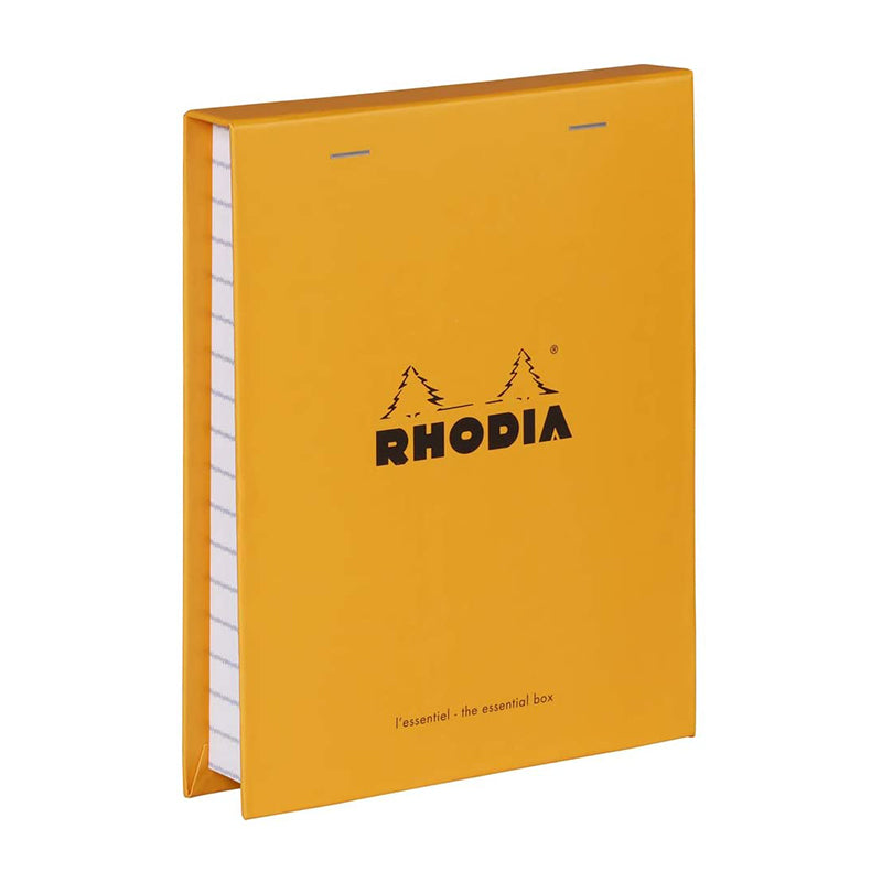 RHODIA Essential Box Orange (4x 5x5 Sq+2 Pencils) Default Title