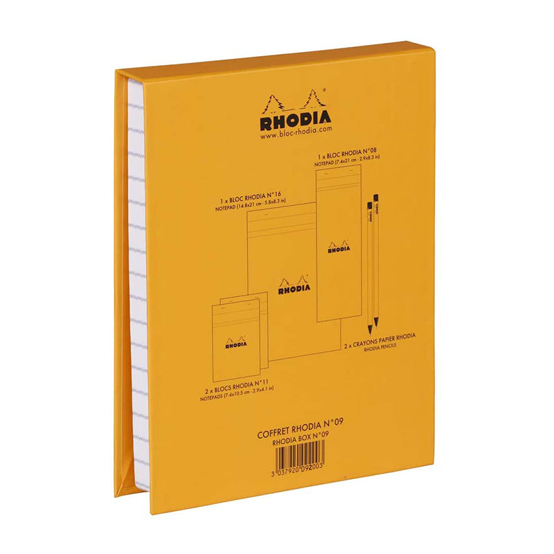 RHODIA Essential Box Orange (4x 5x5 Sq+2 Pencils) Default Title