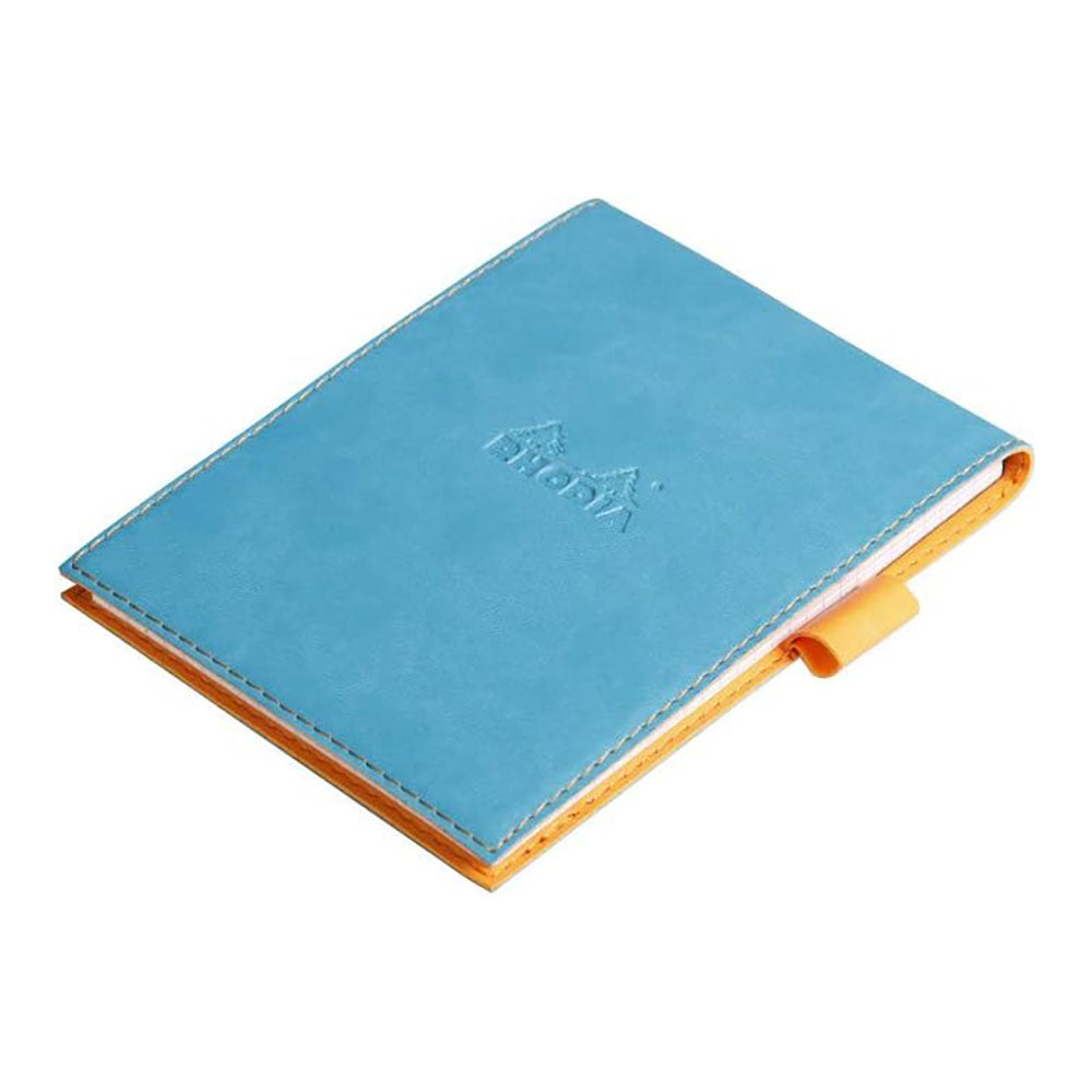 RHODIArama Notepad Cover+No.12 5x5 Sq Turquoise Blue