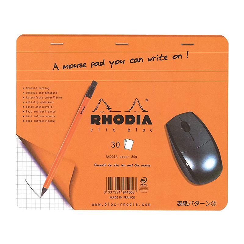 RHODIA Classic Clic Mouse Pad 30s 80g 5x5 Sq Default Title