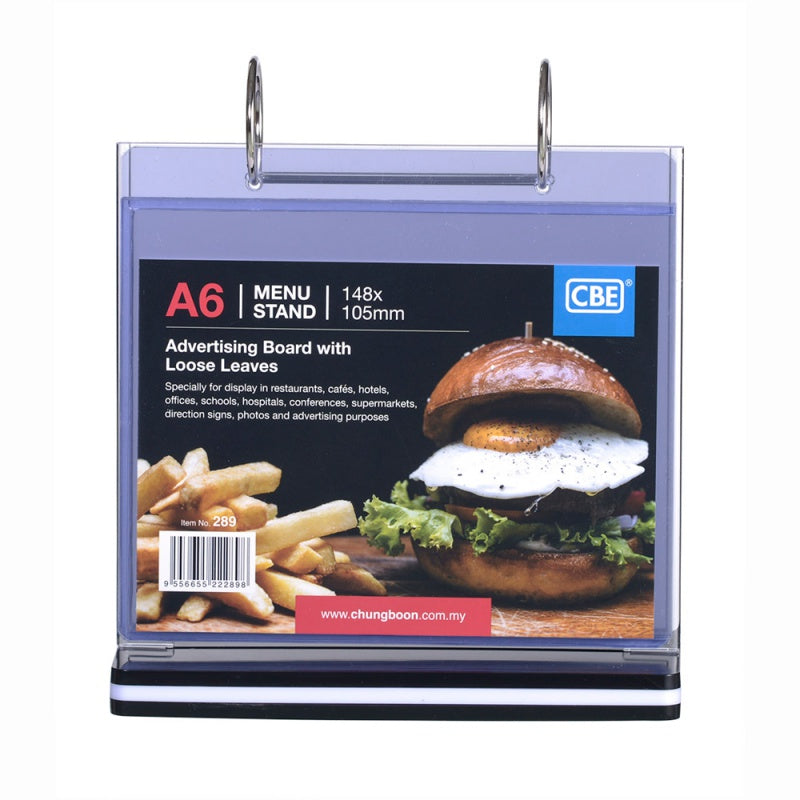CBE Menu Stand w/Loose Leaves 289 A6H 148x105mm