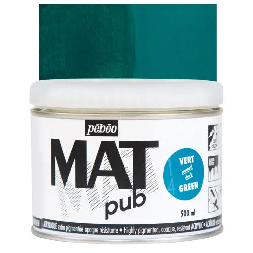 PEBEO Mat Pub Acrylic 500ml Duck Green