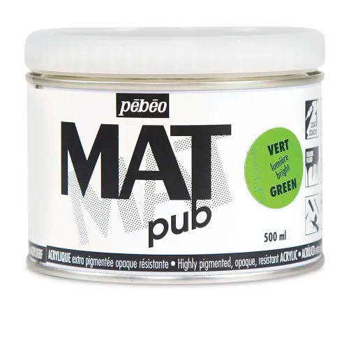 PEBEO Mat Pub Acrylic 500ml Bright Green