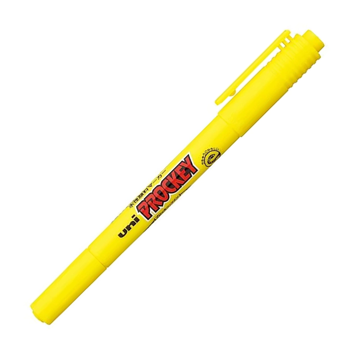 UNI PROCKEY Water Marker-Fine-Yellow
