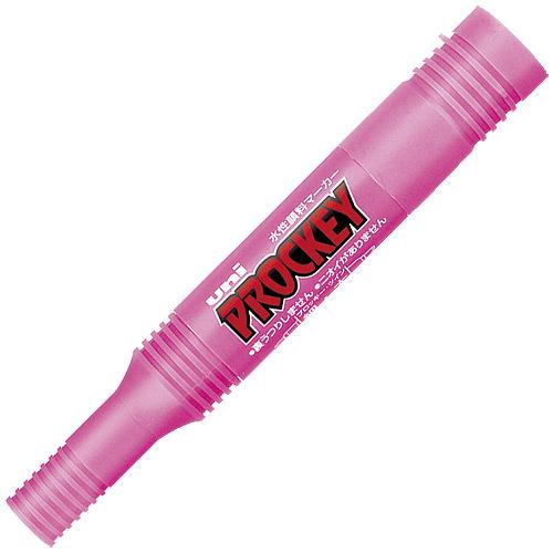 UNI PROCKEY Water Marker-Medium-Fluorescent Pink