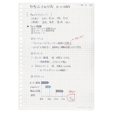 KOKUYO Campus Loose Leaf Biz B5 26h 120s 5mm Grid Default Title