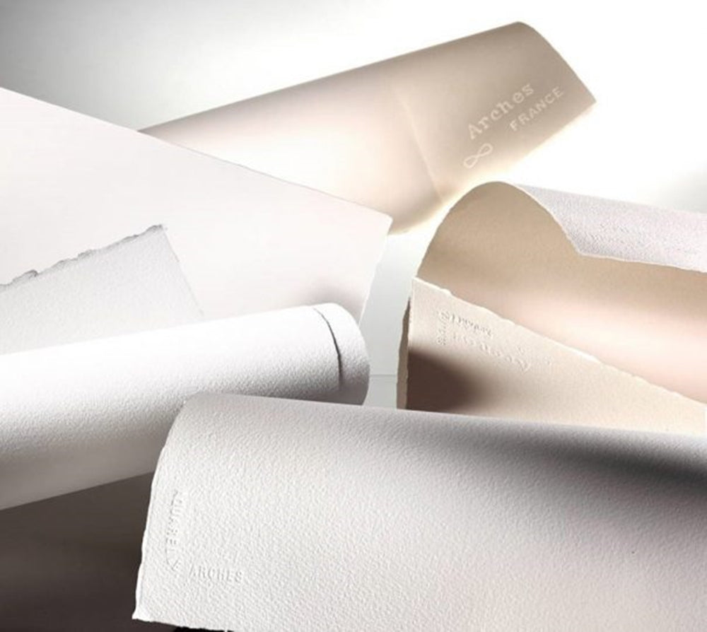 ARCHES Cold Pressed Block Natural White 640g 26x36cm Default Title