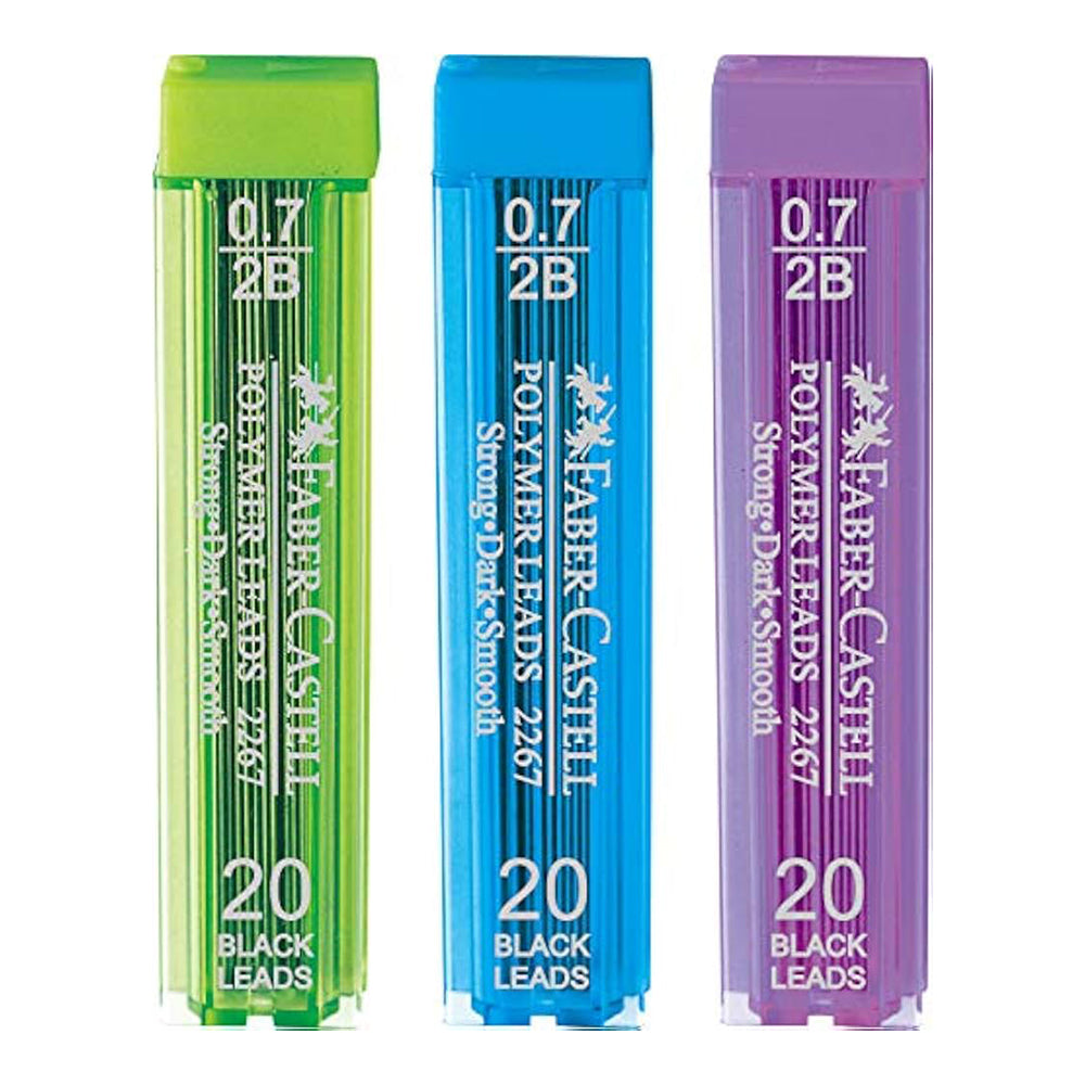 FABER-CASTELL Polymer Leads 226720 2B 0.7mm 12s/tubes